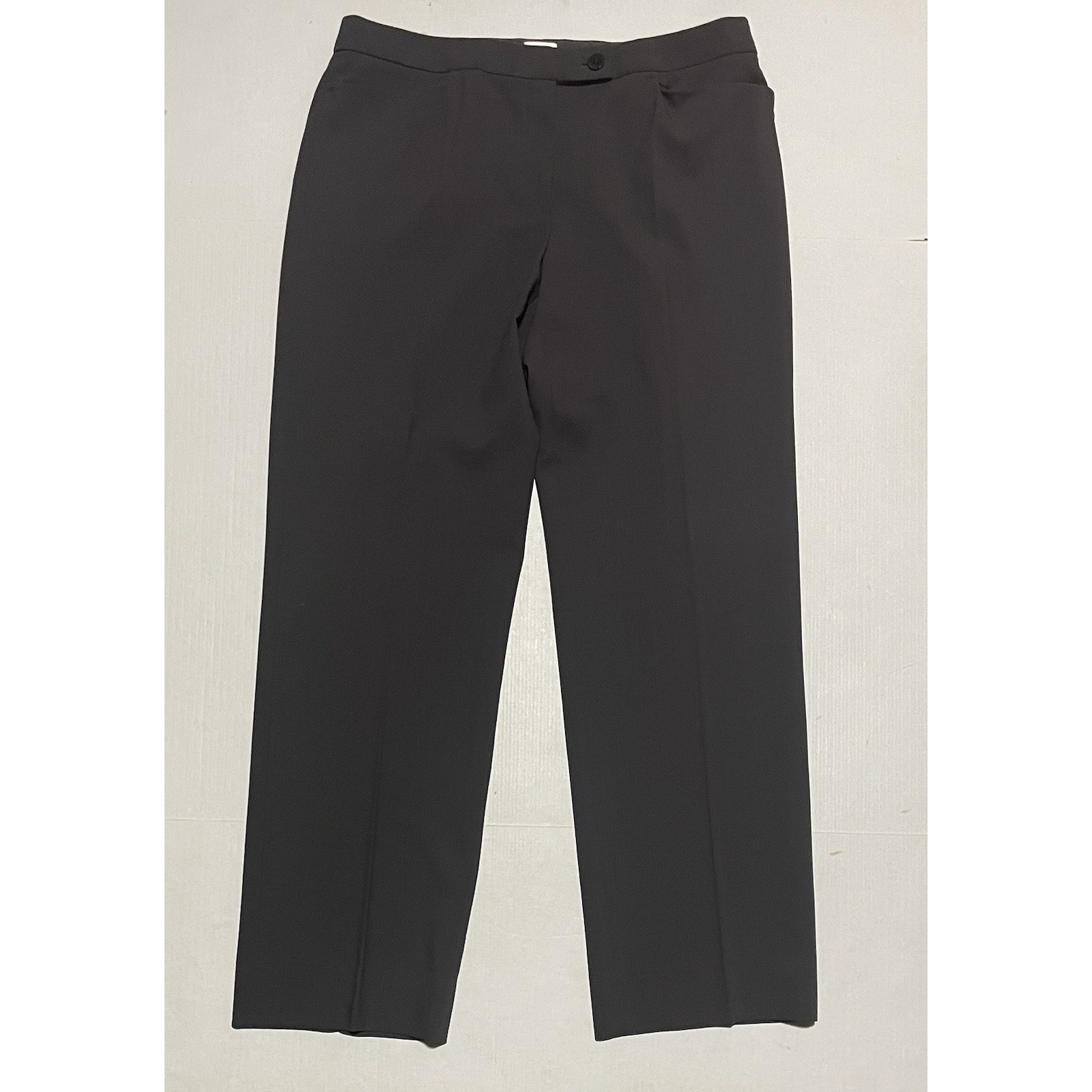 Armani Collezioni Women Straight Suit 10 X 31 Gray 100% Virgin Wool Dress Pants